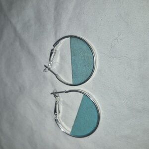 Silver tone earrings